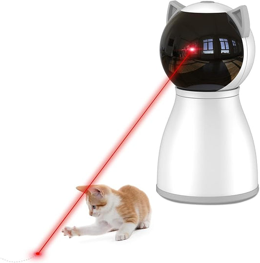Automatic Laser Cat Toy with USB-C Rechargeable Motion Sensor – Best Interactive Laser Toy for Indoor Cats, Kittens & Multi-Cat Homes