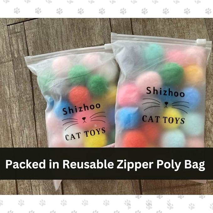 Cat Toy Launcher Gun – 30pc Pom Pom Ball Cat Toys with Soft Shooting Blaster | Best Cat Shooting Gun Toy for Indoor Cats & Kittens