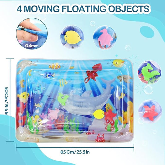 Water Sensory Playmat for Cats – Floating Fish + Cooling Surface | Best Outdoor Cooling Mat for Curious & Active Cats