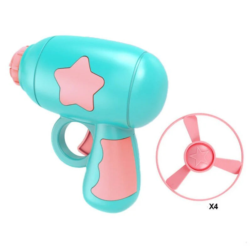 Flying Propeller Gun Cat Toy – 30ft Zoom-Chase Launcher with 16 Disks & 4 Guns | Best Interactive Cat Toy for Indoor Cats