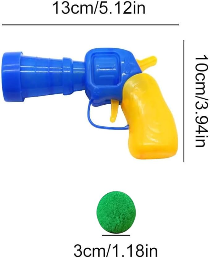Cat Toy Launcher Gun – 30pc Pom Pom Ball Cat Toys with Soft Shooting Blaster | Best Cat Shooting Gun Toy for Indoor Cats & Kittens