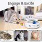 Orsda 2-in-1 Interactive Cat Toy – Smart LED Feather Spinner with Auto Timer & Dual Power | Best Electronic Cat Toy for Indoor Cats