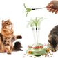 Cat Toy Ball Tower with Teasing Stick + Slow Feeder Bowl  — 3-in-1 Best Interactive Cat Toy for Indoor Cats & Kittens