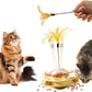 Cat Toy Ball Tower with Teasing Stick + Slow Feeder Bowl  — 3-in-1 Best Interactive Cat Toy for Indoor Cats & Kittens