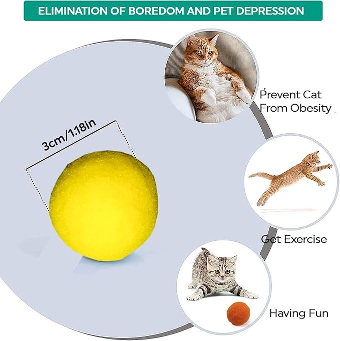 Cat Toy Launcher Gun – 30pc Pom Pom Ball Cat Toys with Soft Shooting Blaster | Best Cat Shooting Gun Toy for Indoor Cats & Kittens