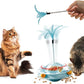 Cat Toy Ball Tower with Teasing Stick + Slow Feeder Bowl  — 3-in-1 Best Interactive Cat Toy for Indoor Cats & Kittens