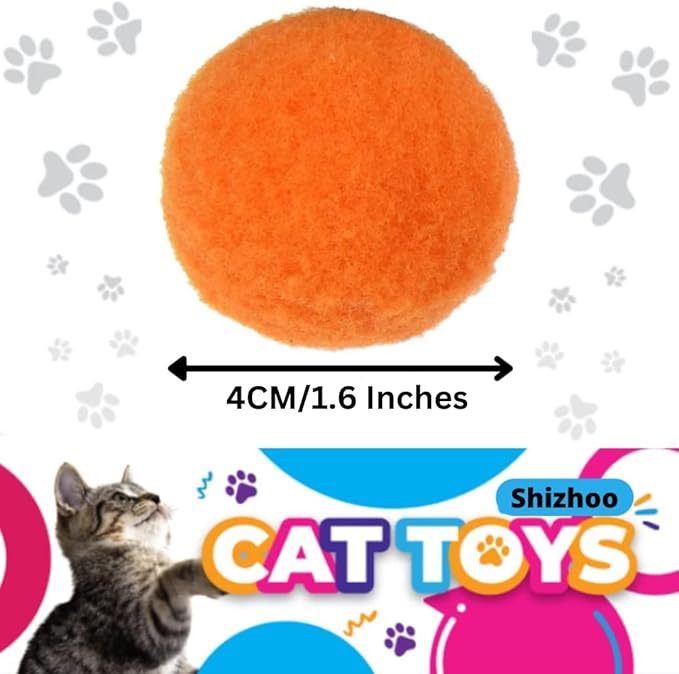 Cat Toy Launcher Gun – 30pc Pom Pom Ball Cat Toys with Soft Shooting Blaster | Best Cat Shooting Gun Toy for Indoor Cats & Kittens