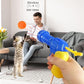 Cat Toy Launcher Gun – 30pc Pom Pom Ball Cat Toys with Soft Shooting Blaster | Best Cat Shooting Gun Toy for Indoor Cats & Kittens