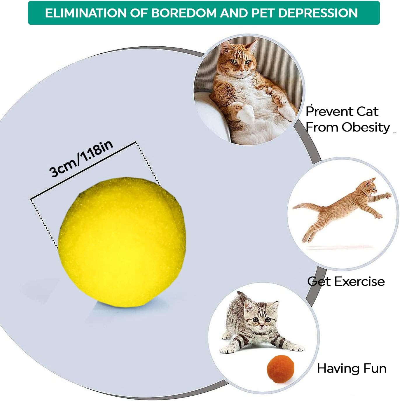 Cat Toy Launcher Gun – 30pc Pom Pom Ball Cat Toys with Soft Shooting Blaster | Best Cat Shooting Gun Toy for Indoor Cats & Kittens