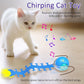 Rolling & Chirping Cat Toy – Motion Activated Ball That Zooms, Chirps & Dodges Furniture on Carpet, Rugs & Tile