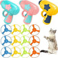 Flying Propeller Gun Cat Toy – 30ft Zoom-Chase Launcher with 16 Disks & 4 Guns | Best Interactive Cat Toy for Indoor Cats